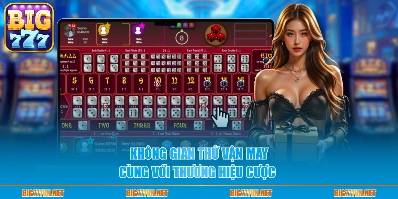 Không gian thử vận may cùng với thương hiệu cược